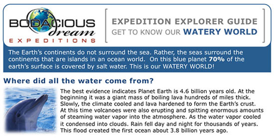 Explorer Guide/ Watery World