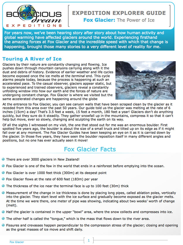 Explorer Guide - Glaciers1
